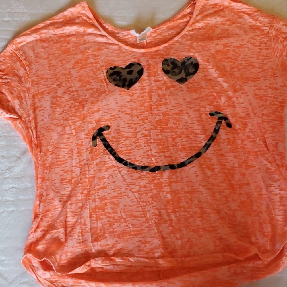 Orange Smiley Face top.